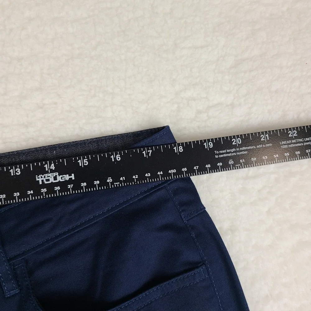 Guess Pants Mens 36x32 Blue Navy Slim Straight‎ Cotton Chino Khakis *